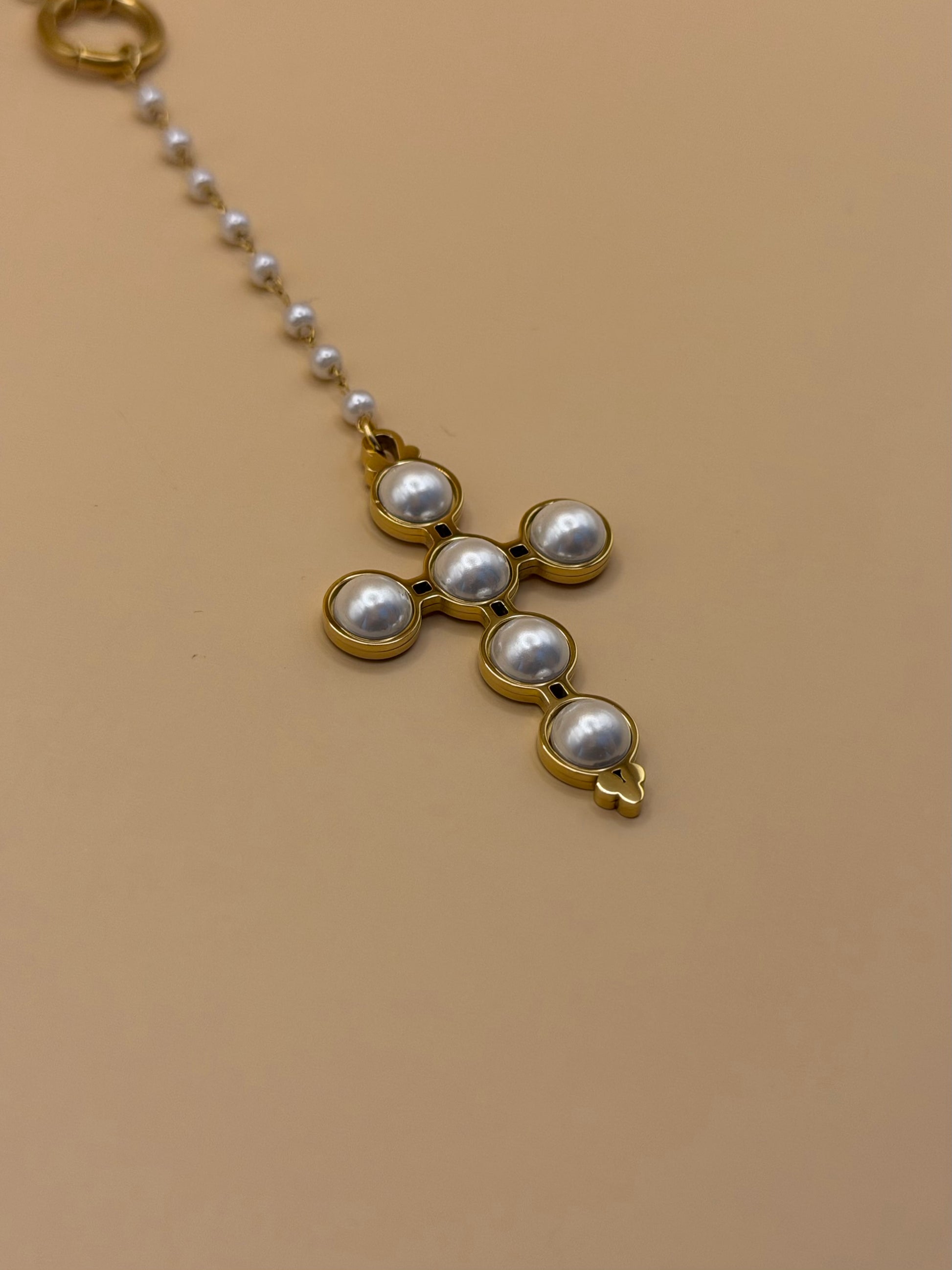 Collana PEARL CROSS