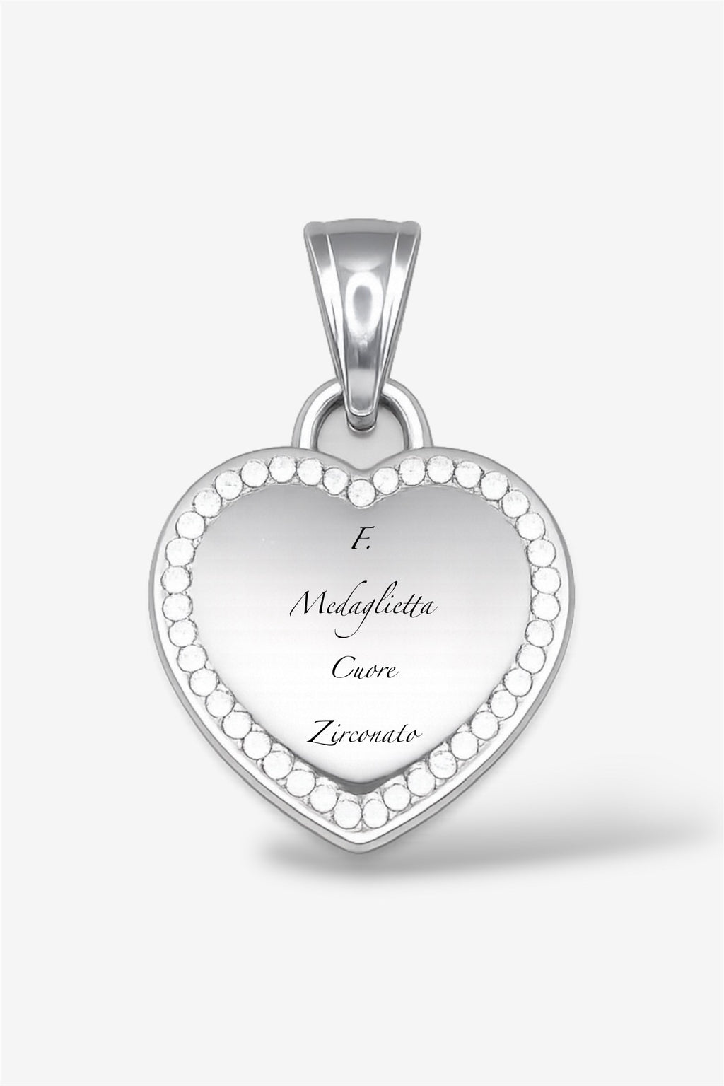 Collana con incisione silver