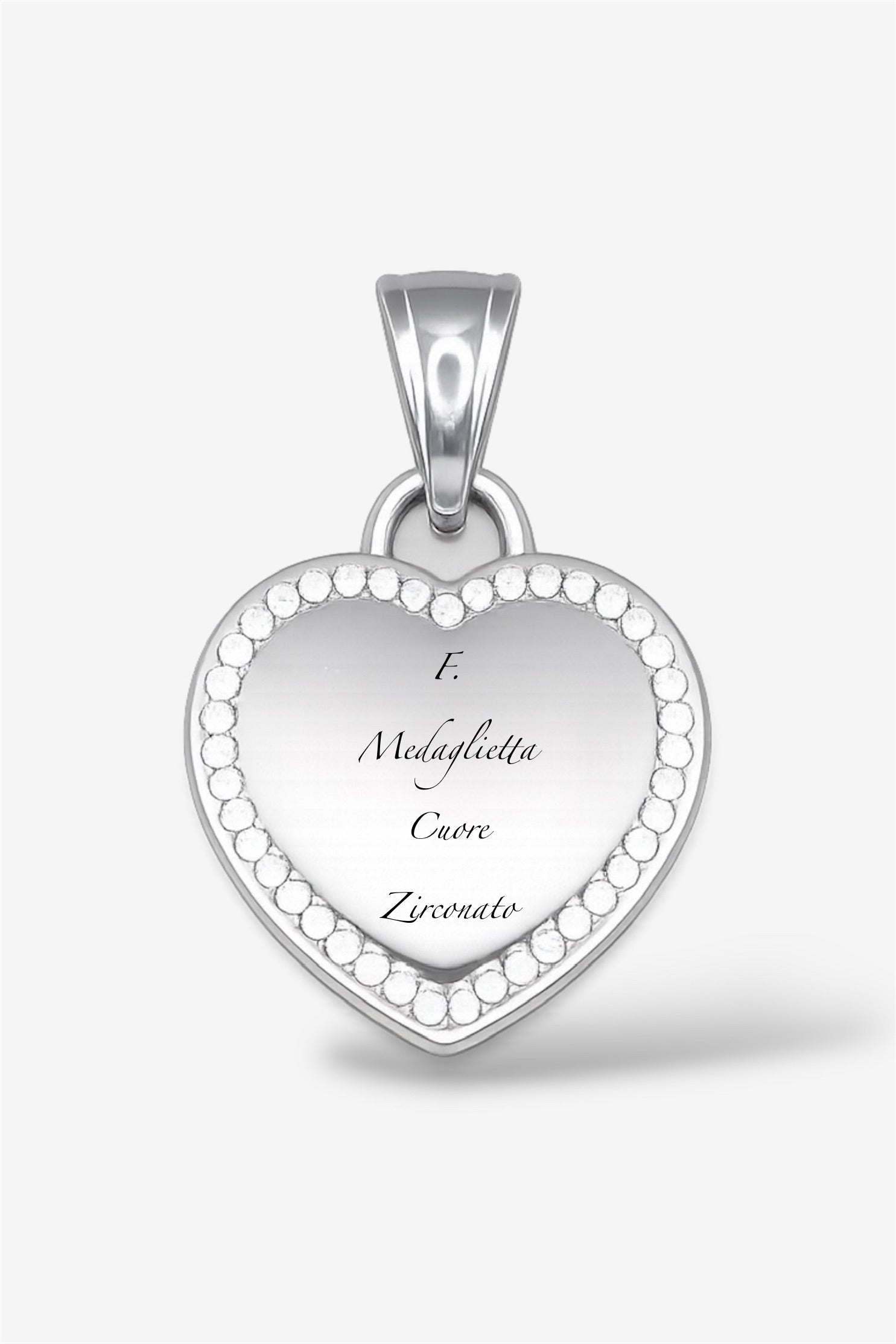 Collana con incisione silver