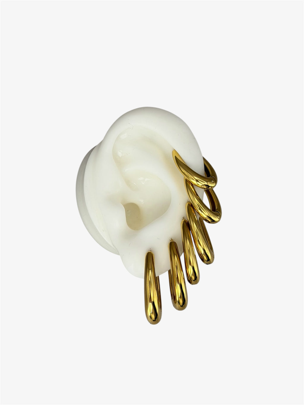 SET 6 Orecchini OVAL gold