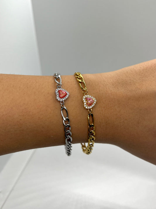 Bracciale Cuore Zirconato