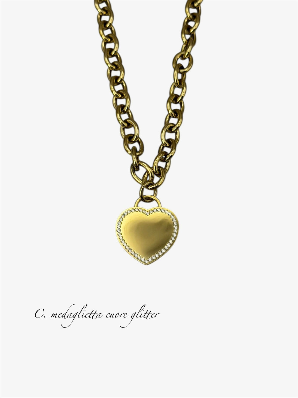 Collana con incisione gold