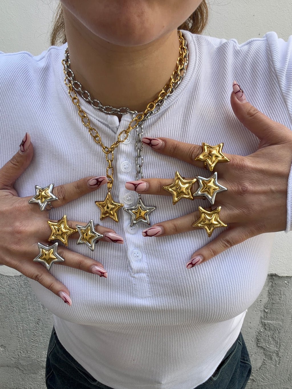 Combo Collana Anello Stellar