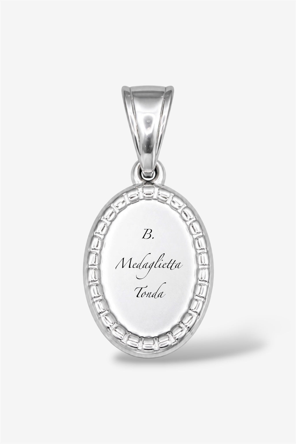 Collana con incisione silver