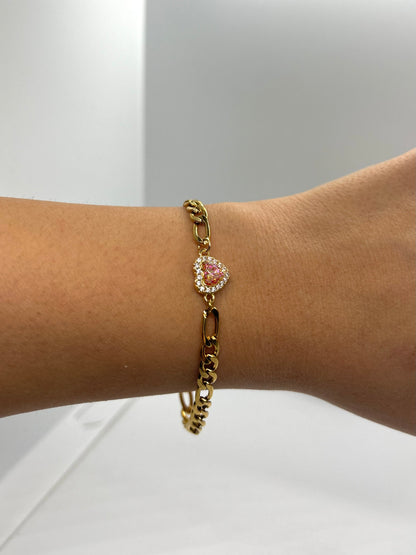 Bracciale Cuore Zirconato