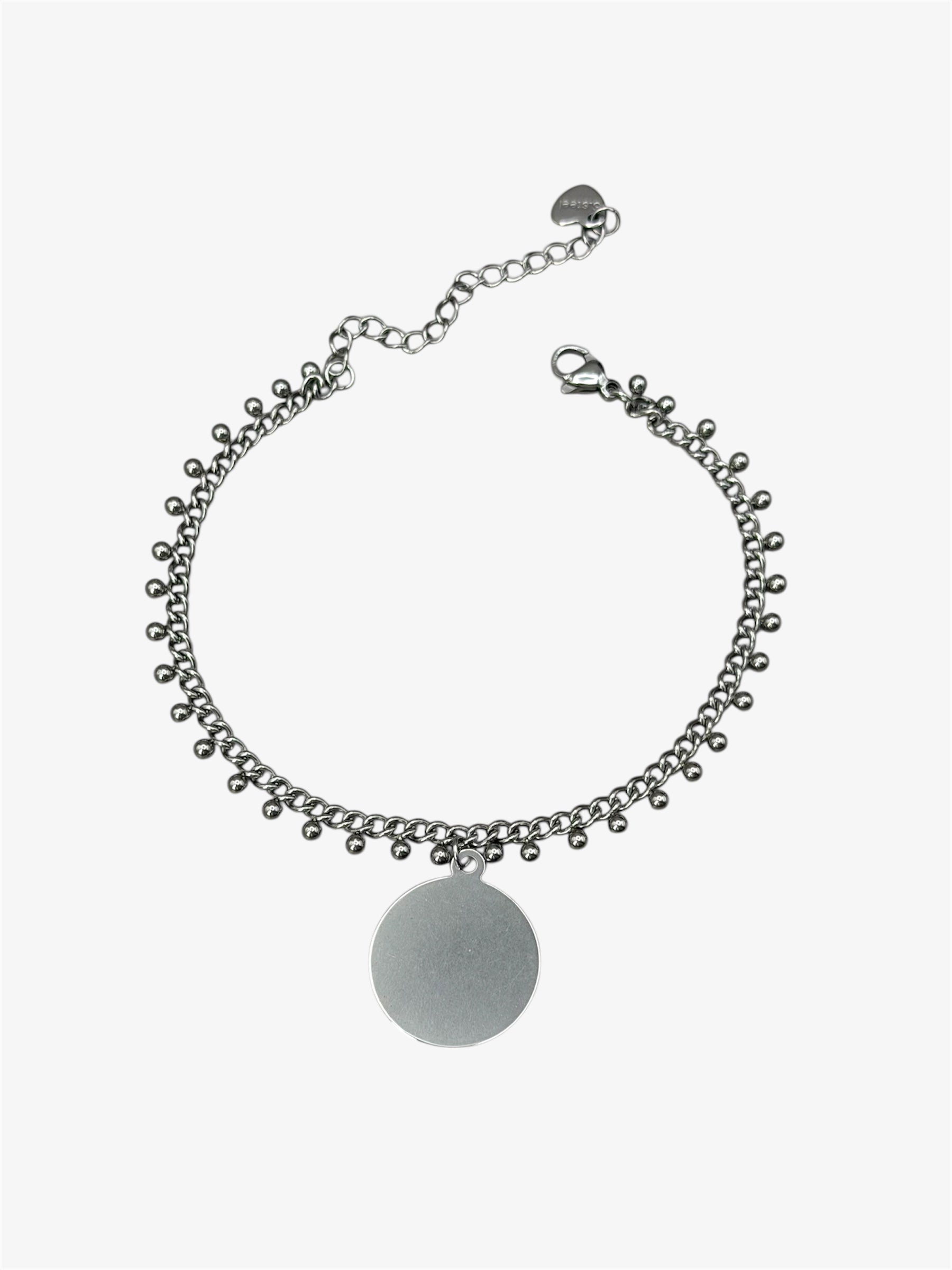 Bracciale Medaglietta Tonda silver