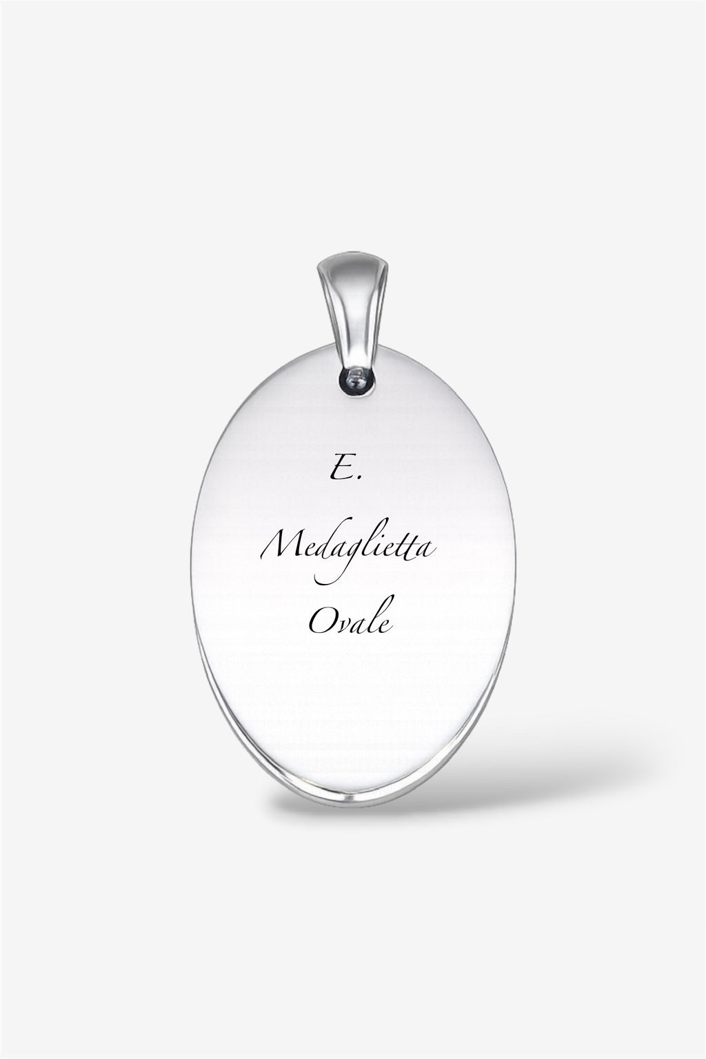 Collana con incisione silver