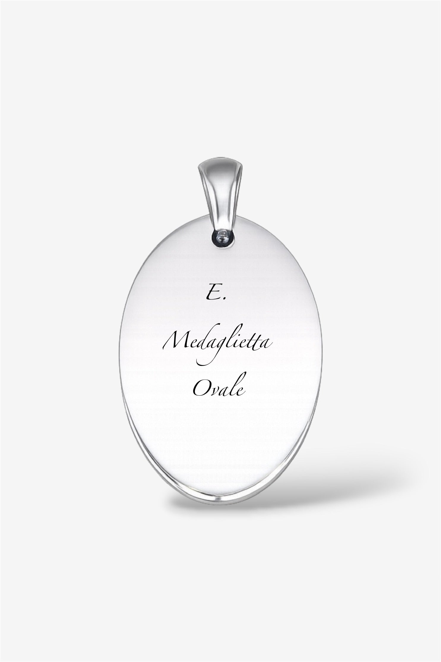 Collana con incisione silver