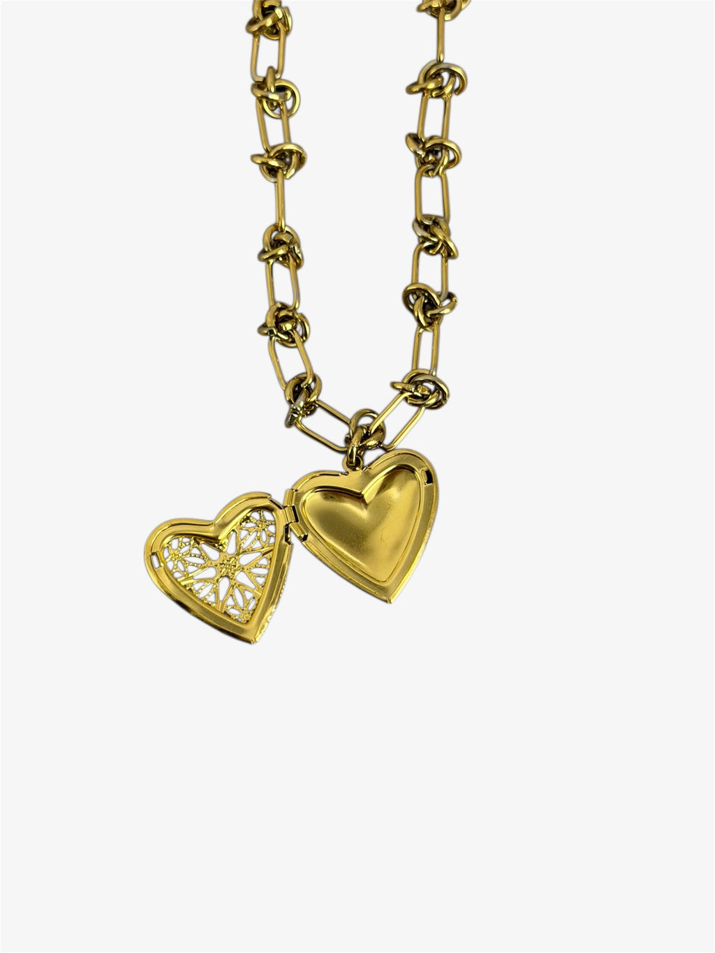 Collana Secret Heart con cuore apribile gold