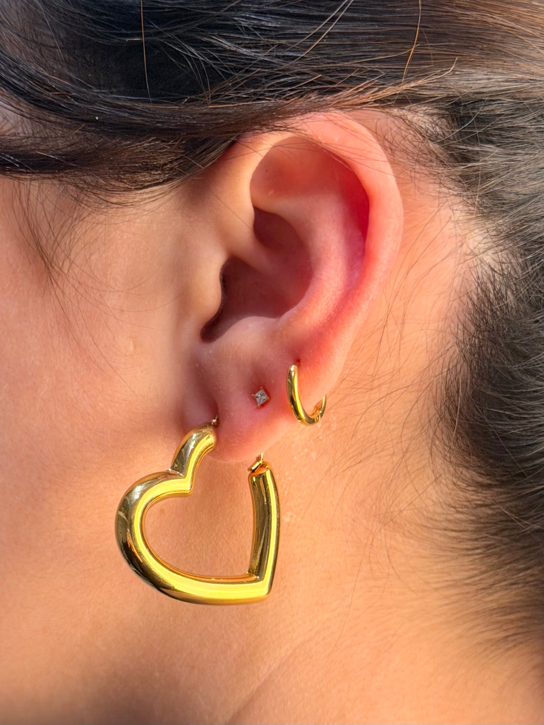 Orecchini Cuore gold