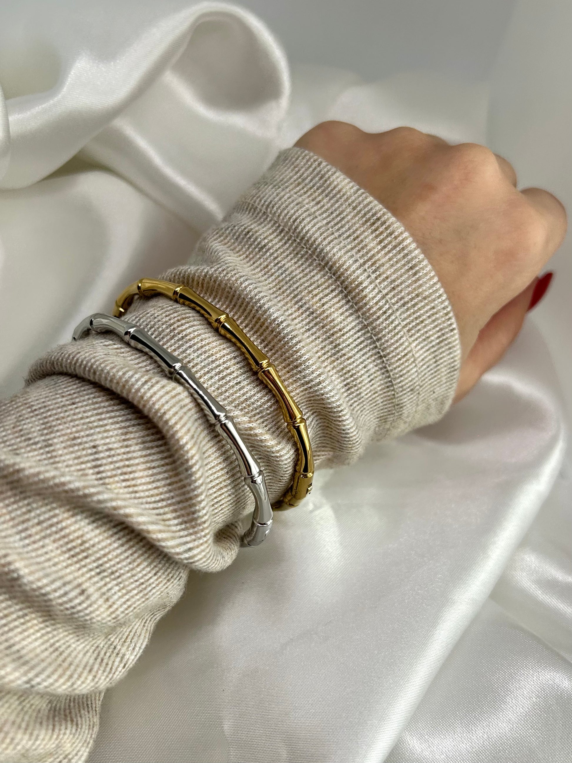 Bracciale Rigido Bambù
