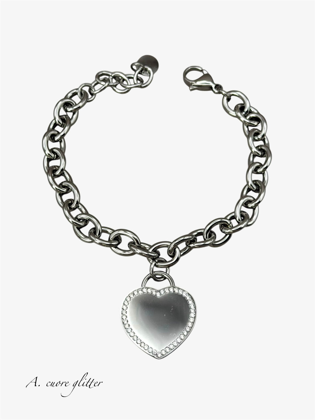 Bracciale con incisione silver