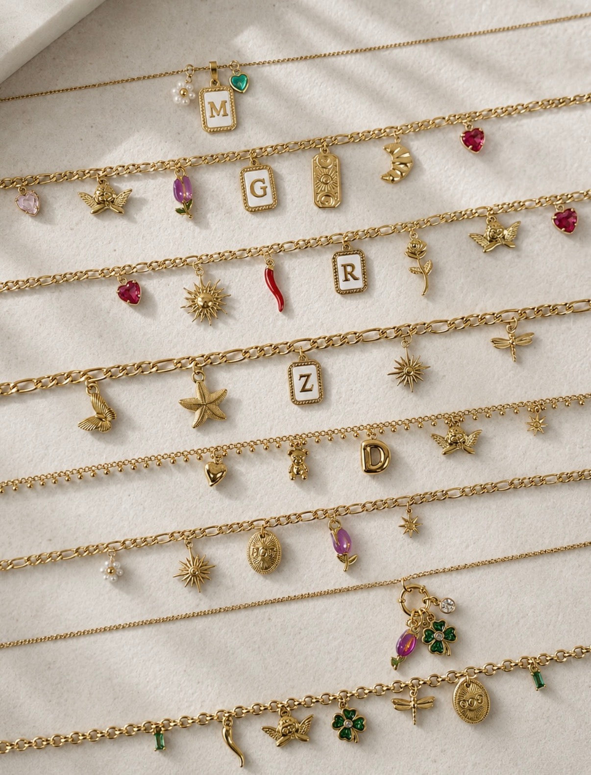 Create your own personalized gold necklace HERE