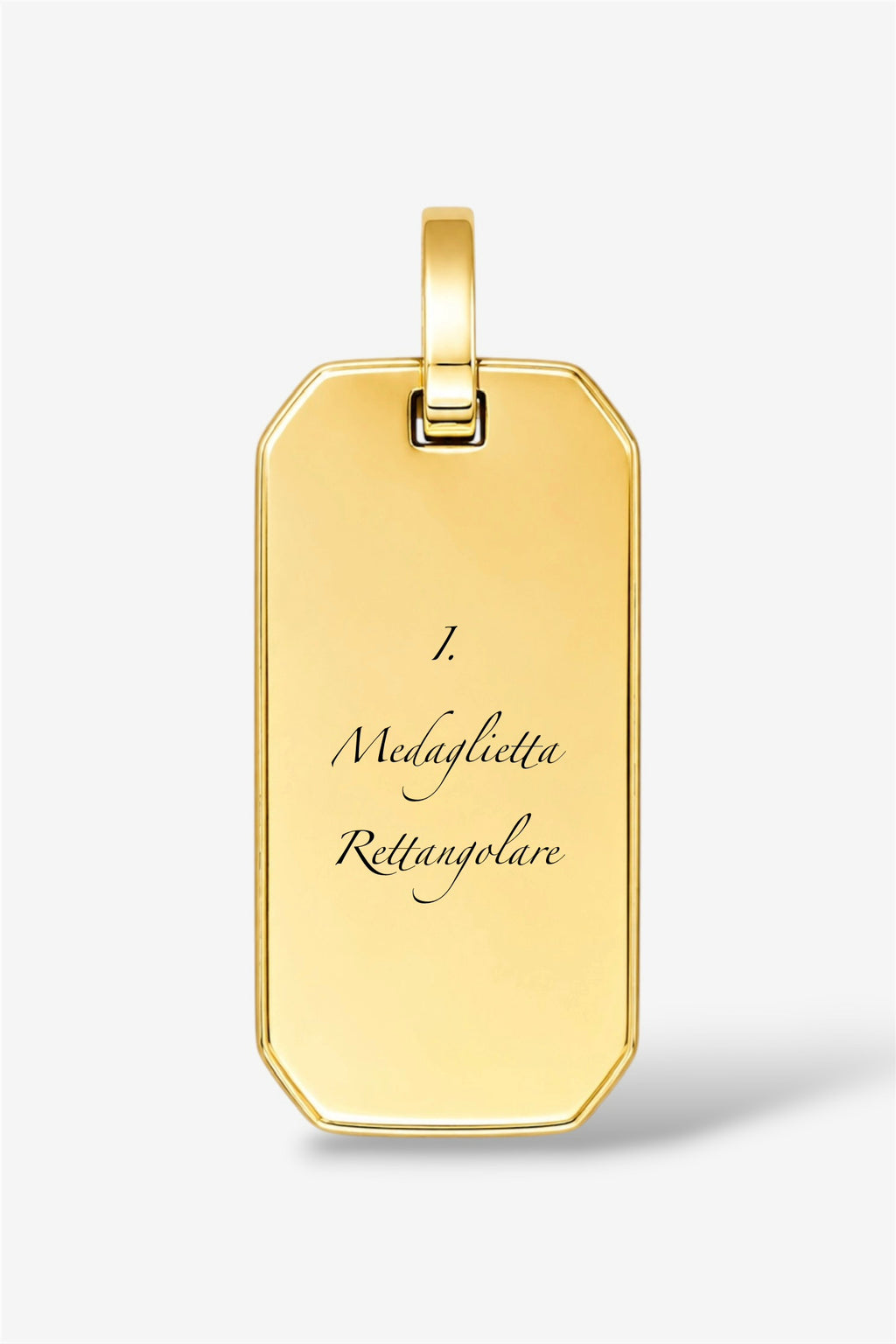 Collana con incisione gold