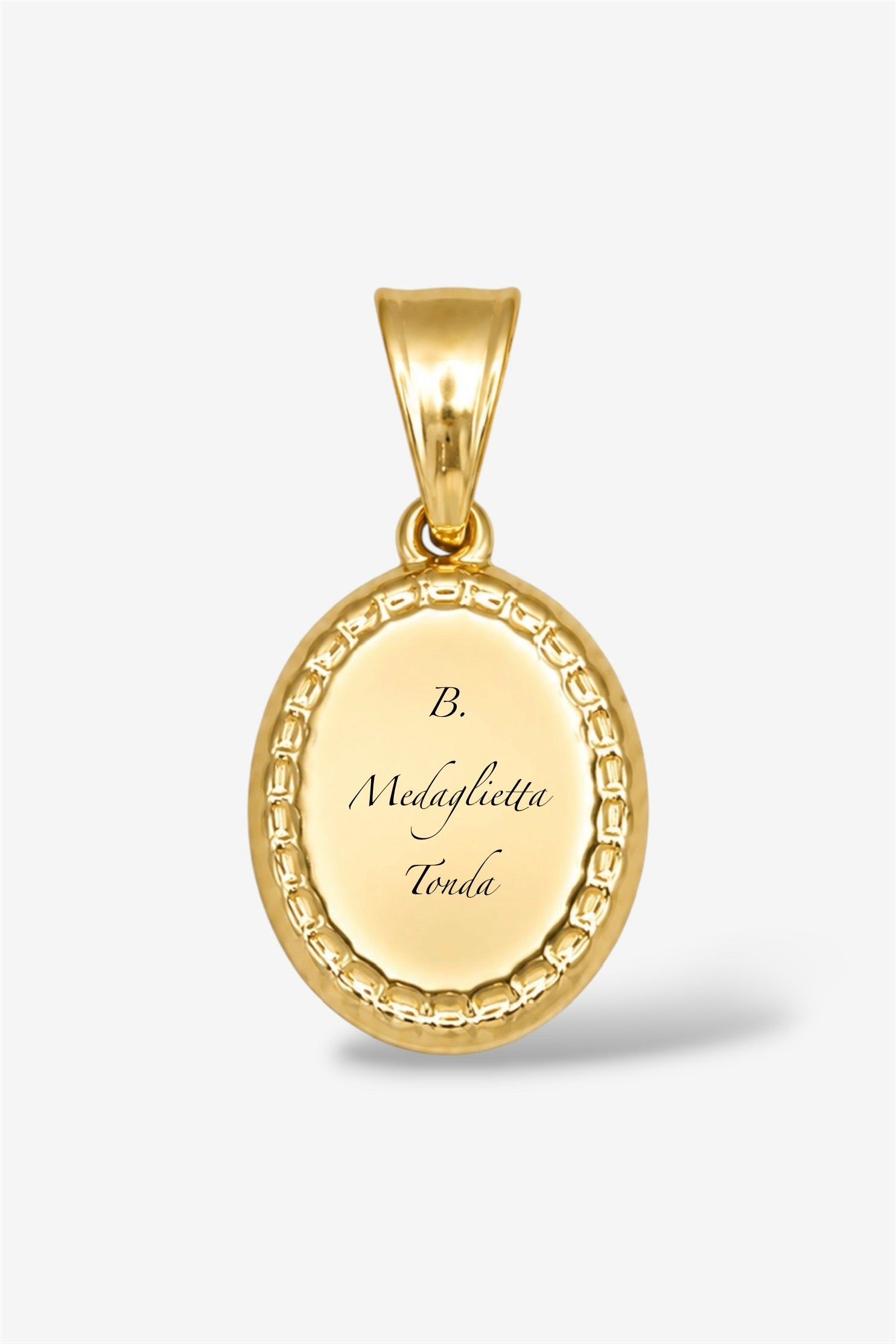 Collana con incisione gold
