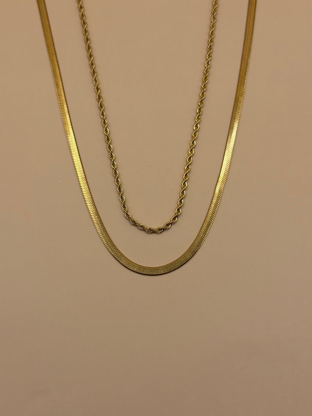 SET Collana Torchon-Snake Gold