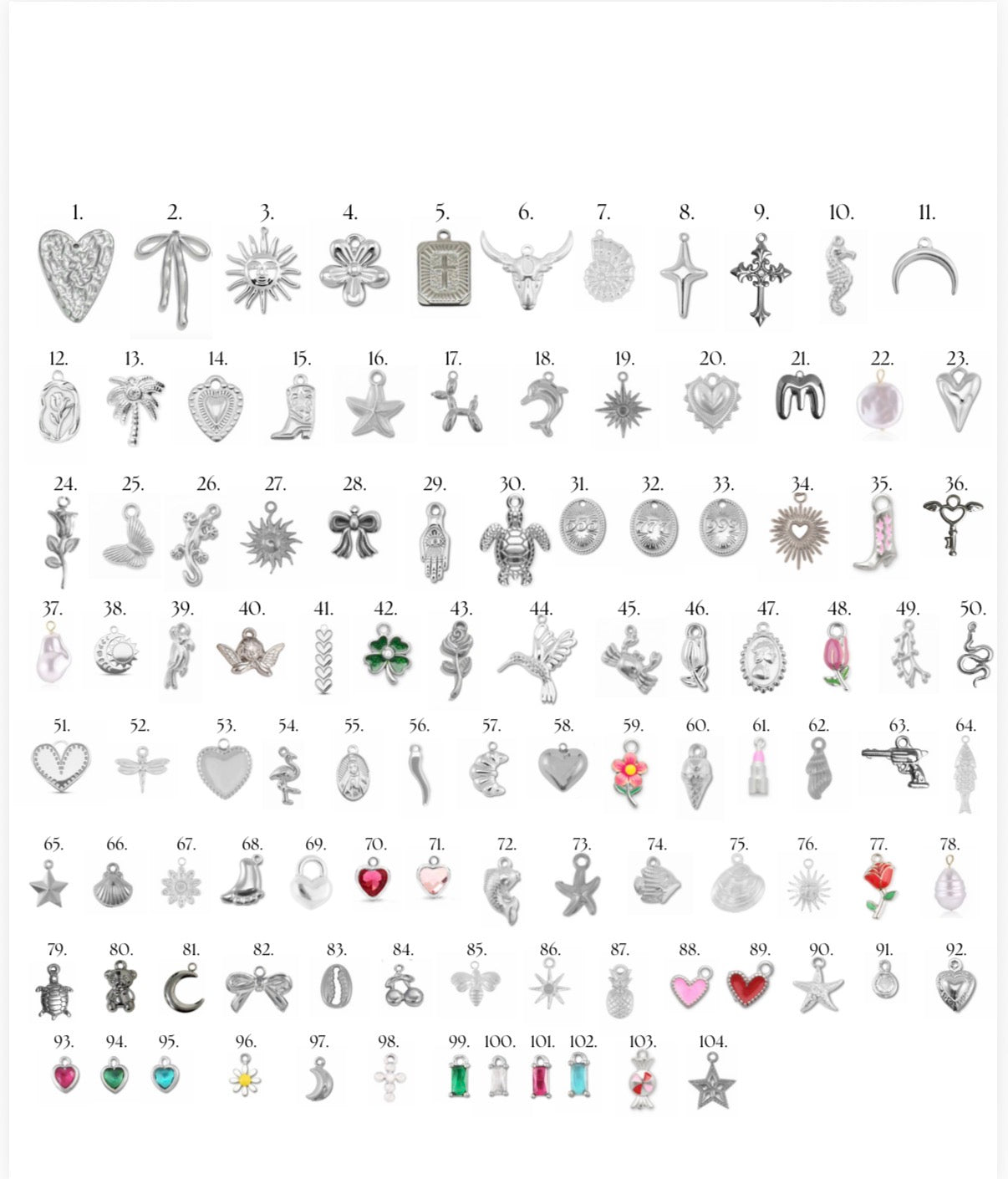 Charm silver