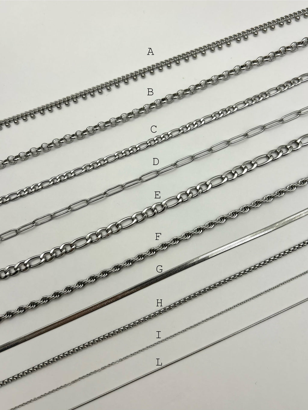 Crea QUI la tua collana personalizzata in Silver