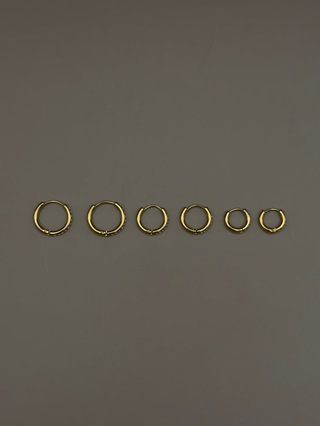 SET 6 Orecchini LUX FINE gold