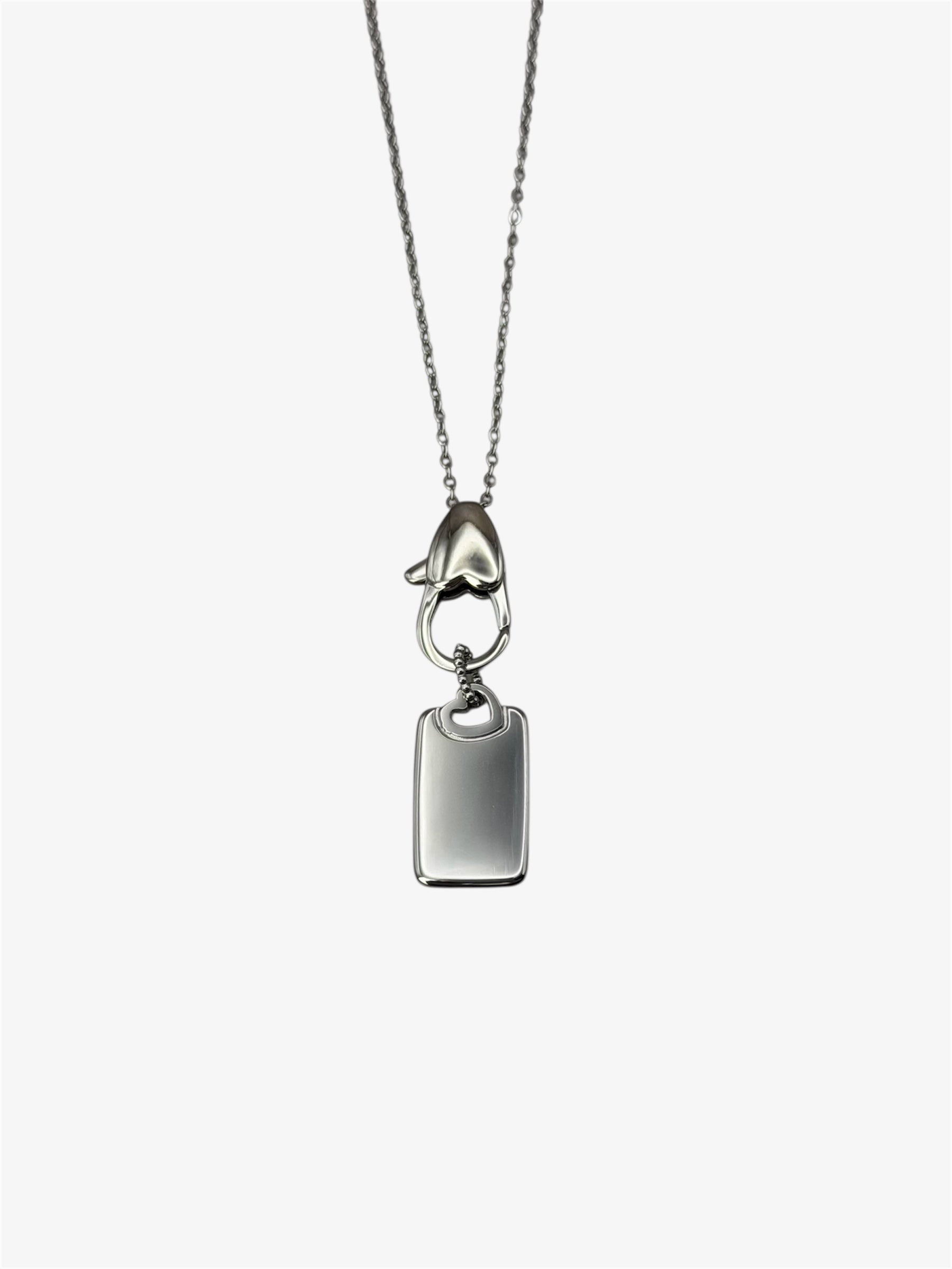 Maglia Catenella + Medaglietta Cuore Traforato silver