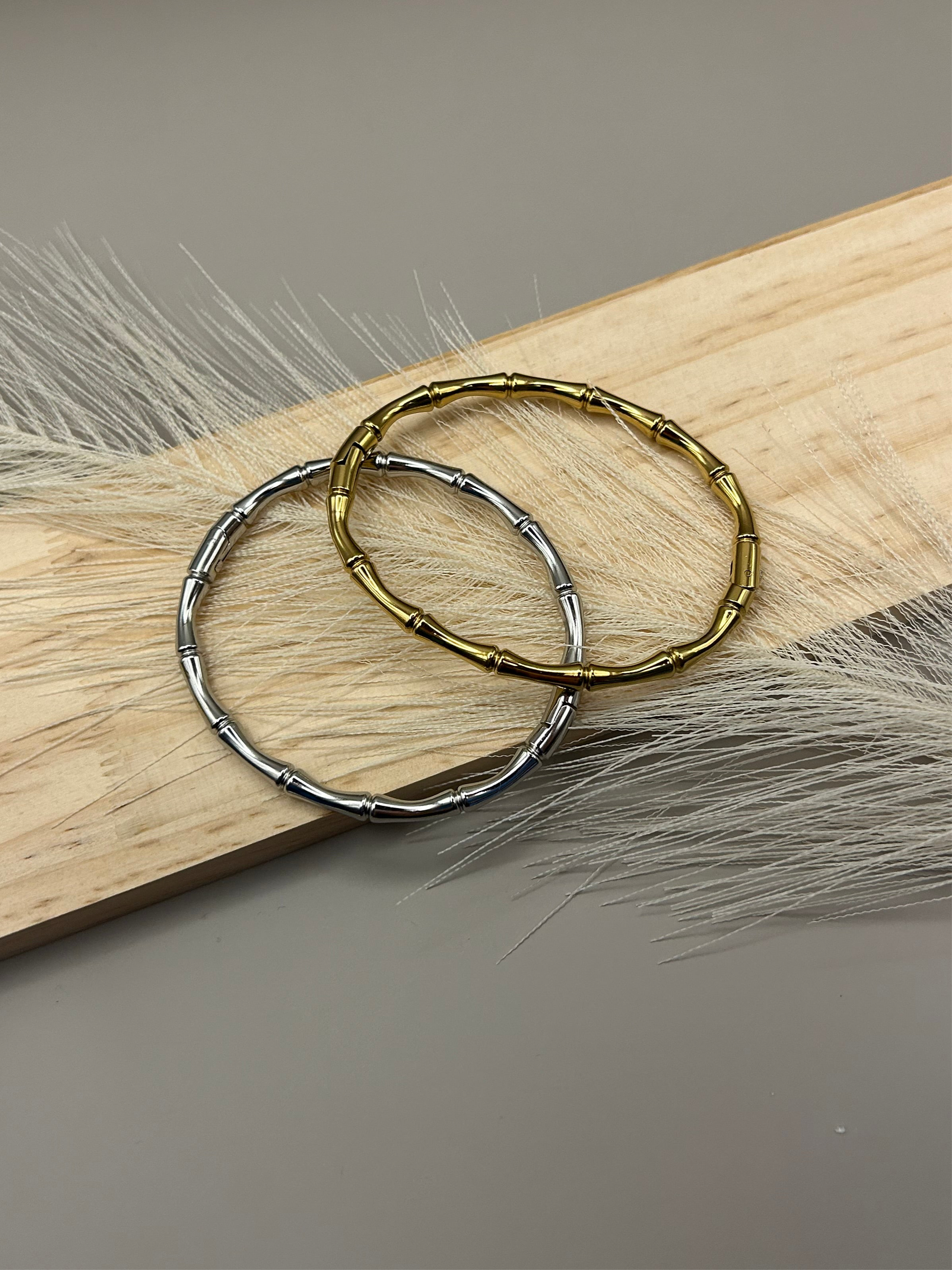 Bracciale Rigido Bambù