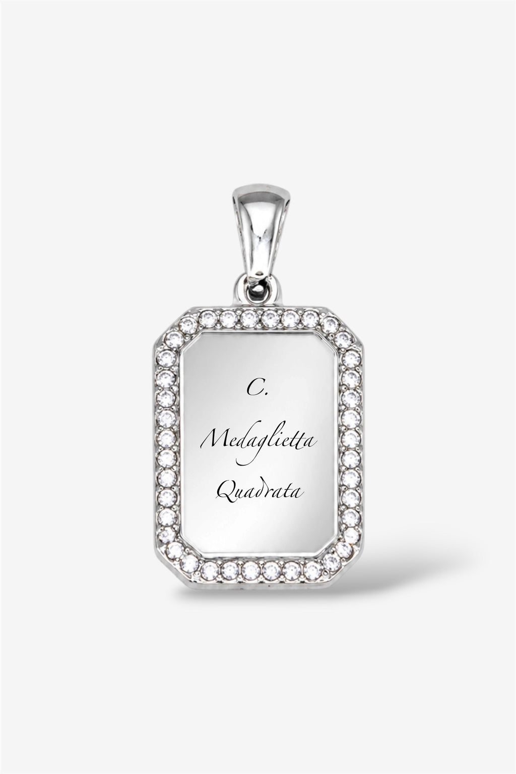 Collana con incisione silver
