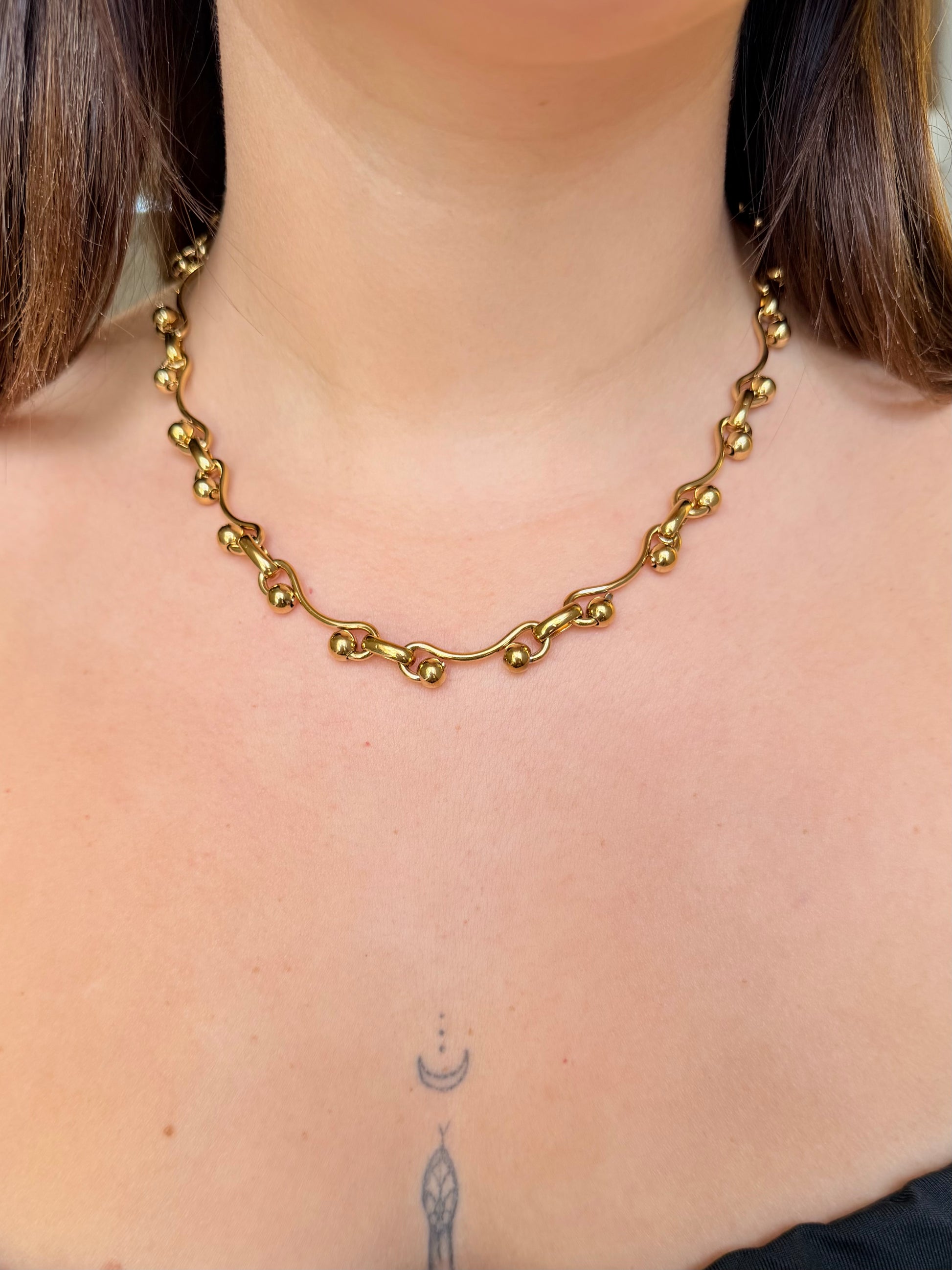 Collana ONDE DI LUCE gold