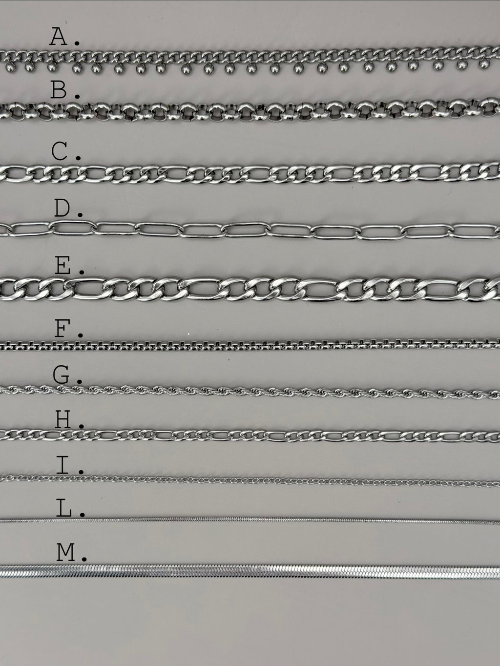 Crea tu propio collar de plata personalizado AQUÍ