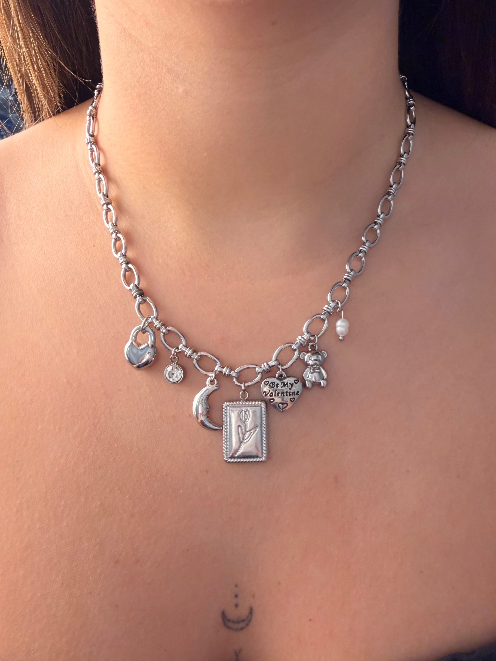 Collana Love U silver