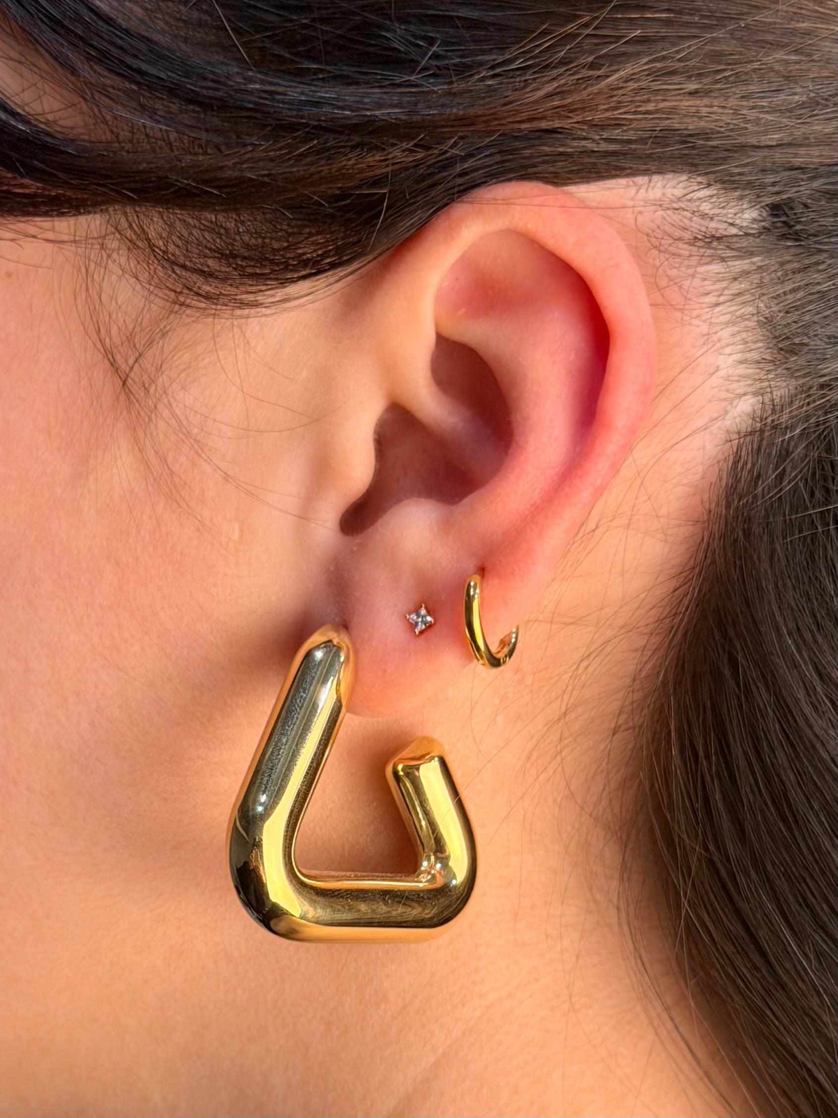 Orecchini Triangle gold