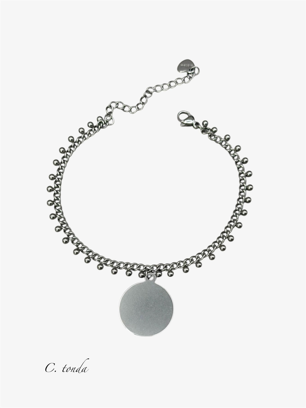 Bracciale con incisione silver