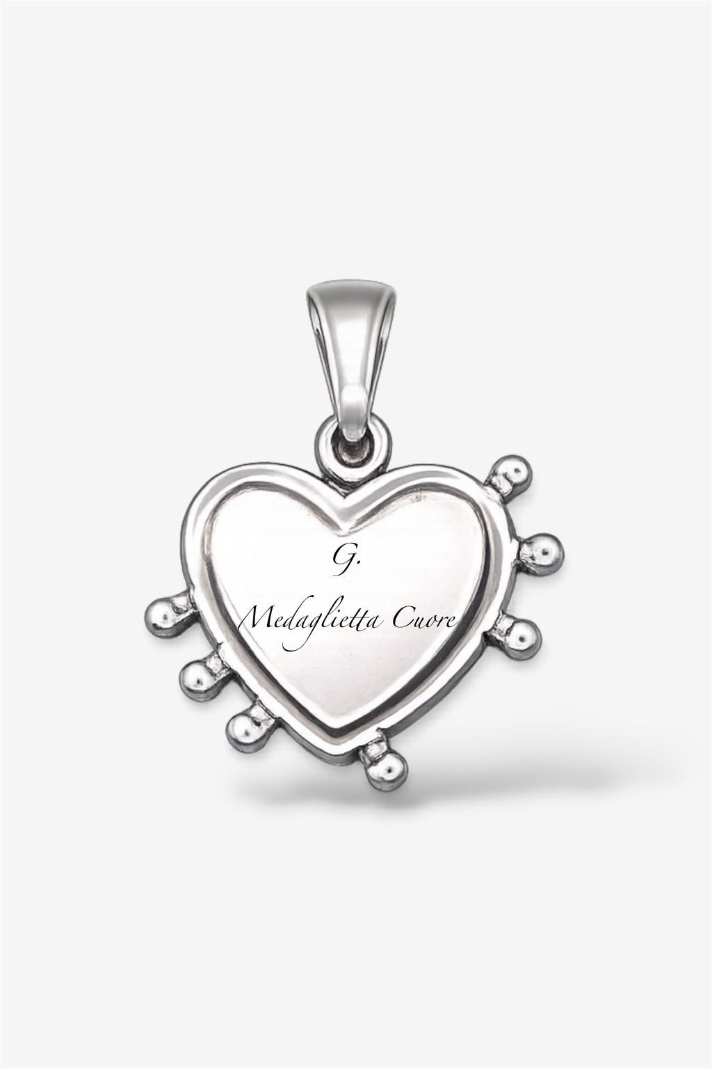Collana con incisione silver