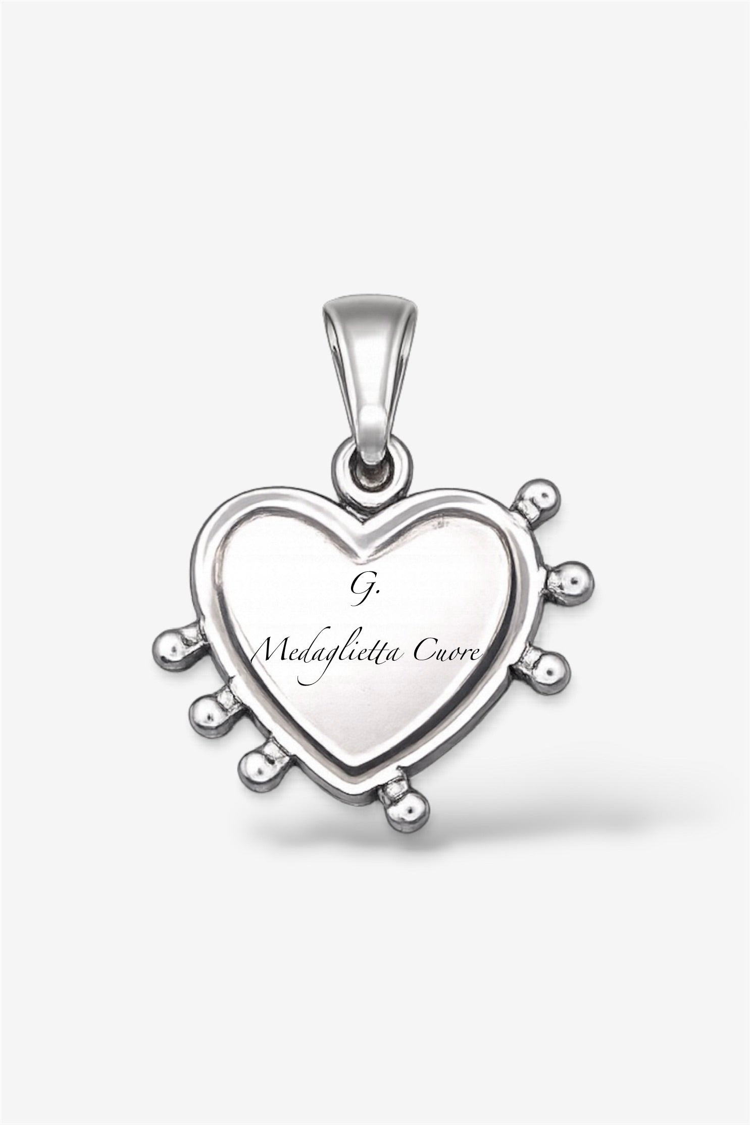 Collana con incisione silver