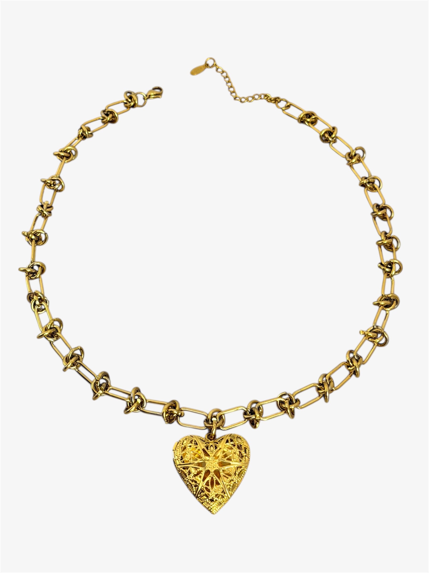 Collana Secret Heart con cuore apribile gold