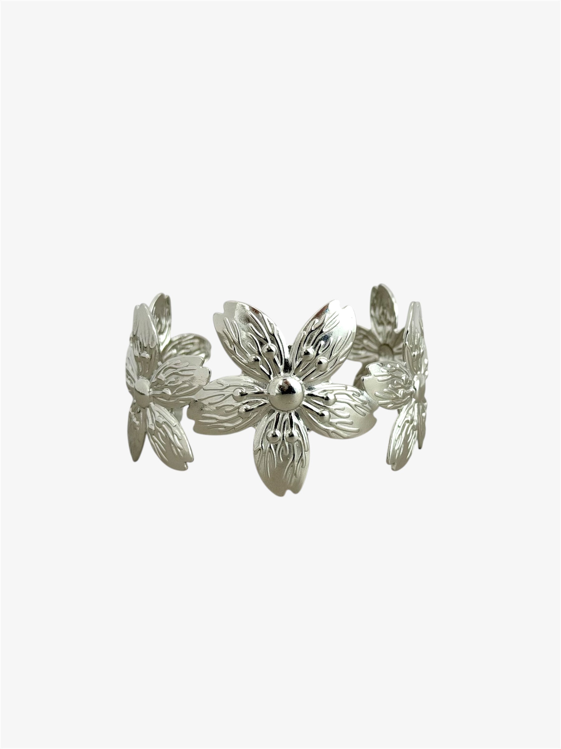 Bracciale Big Flower silver