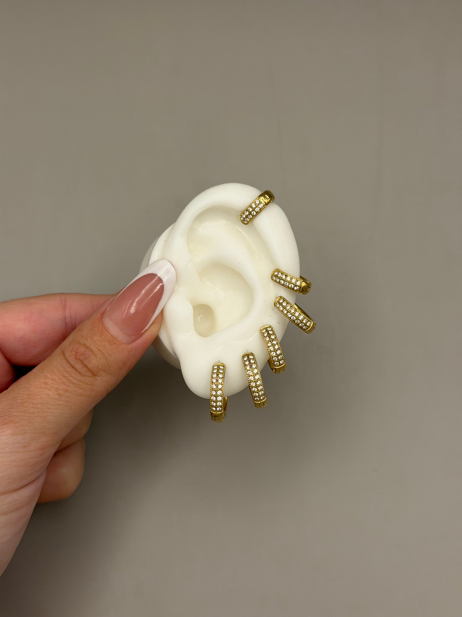 SET 6 Orecchini LUX gold