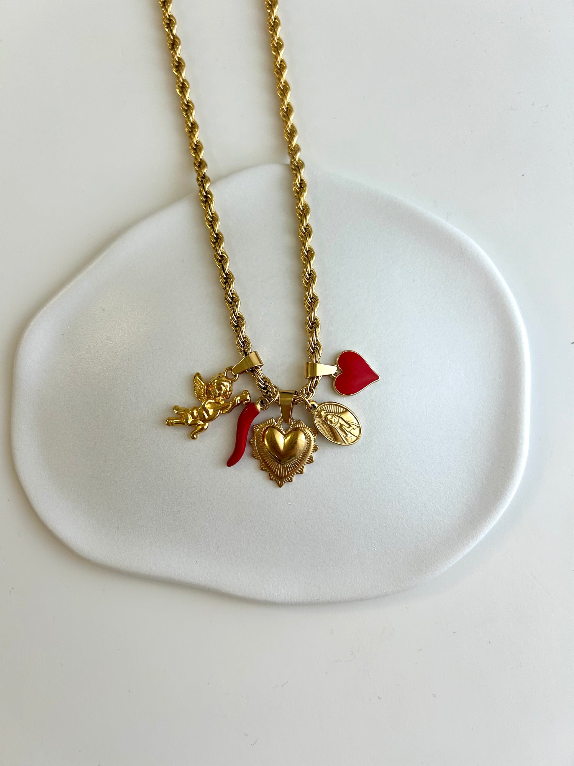 Collana 5 ciondoli