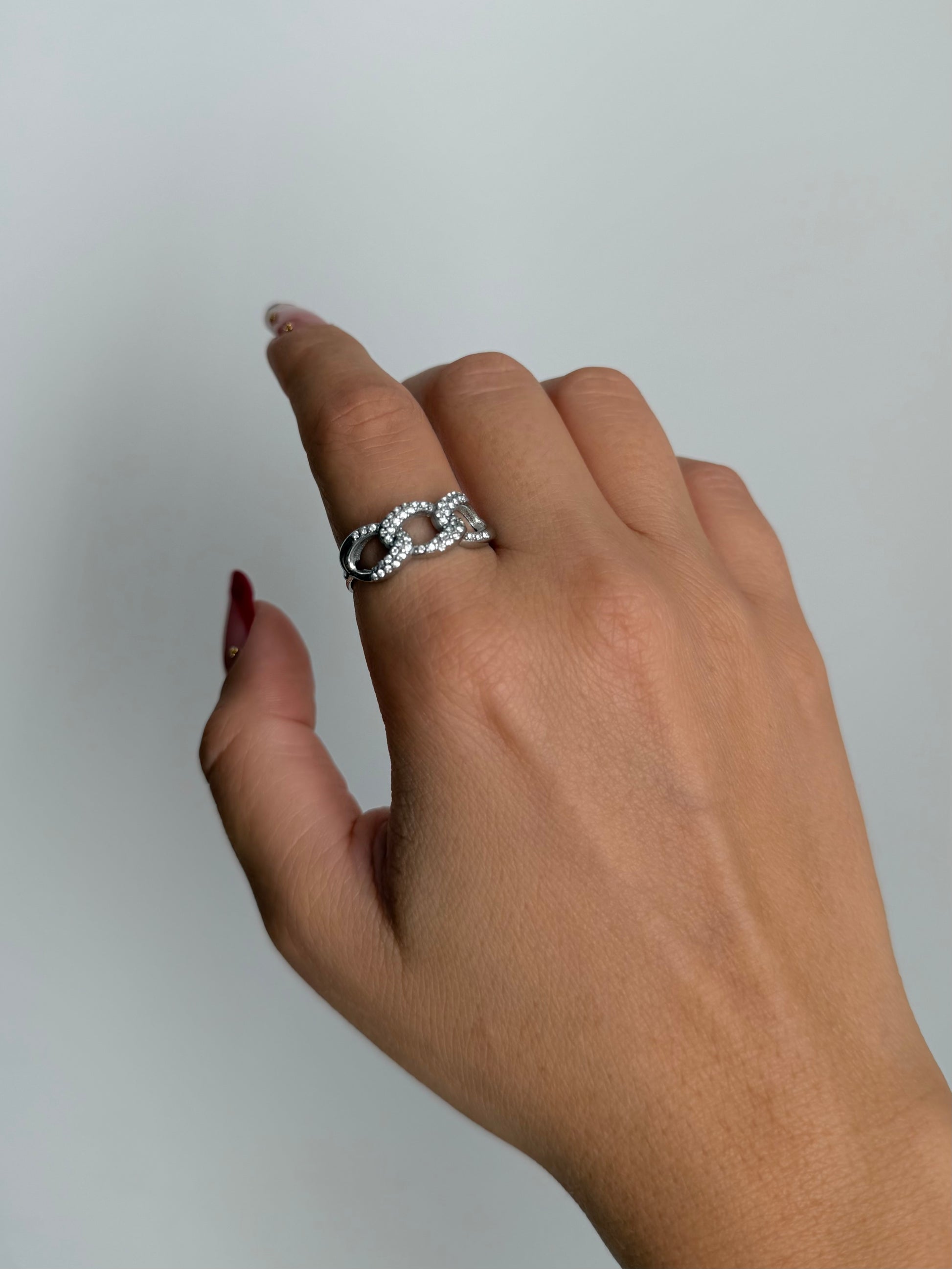 Anello Chain Zirconato