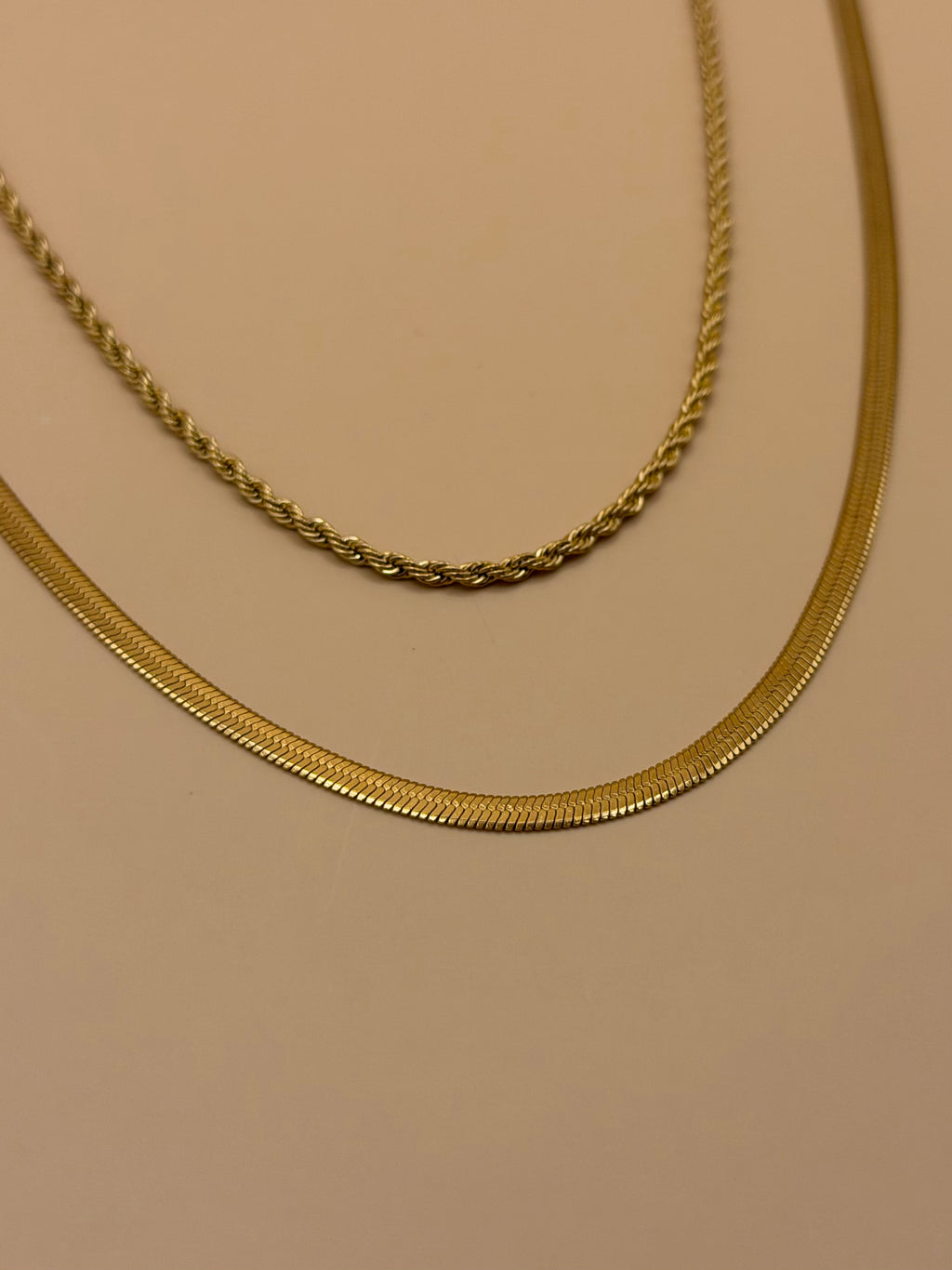 SET Collana Torchon-Snake Gold