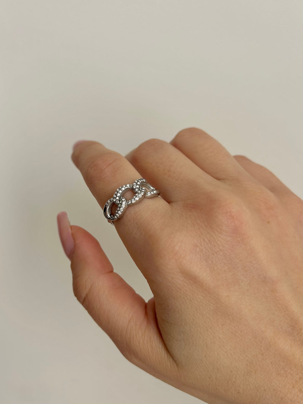 Anello Chain Zirconato