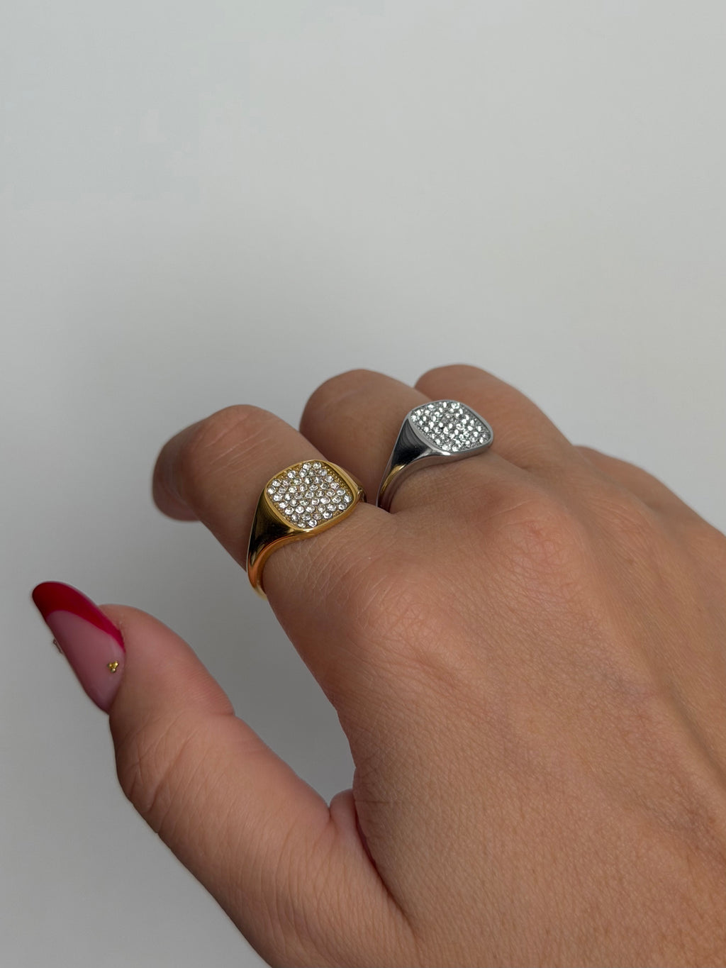 Anello Square Zirconato