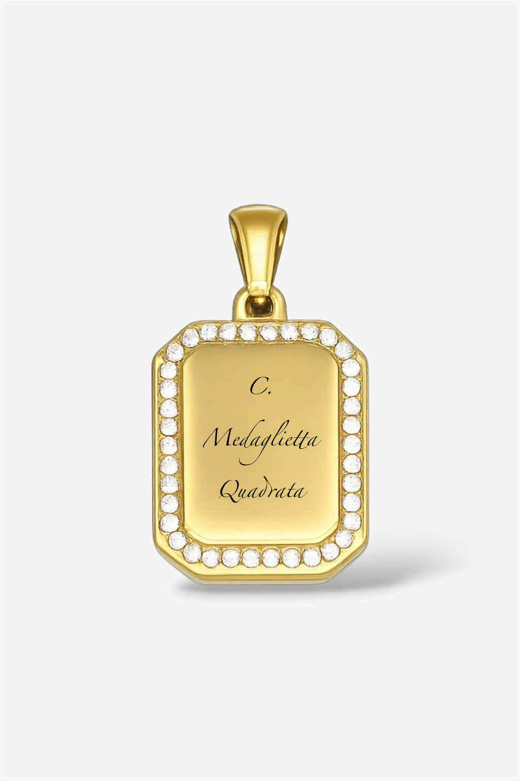 Collana con incisione gold
