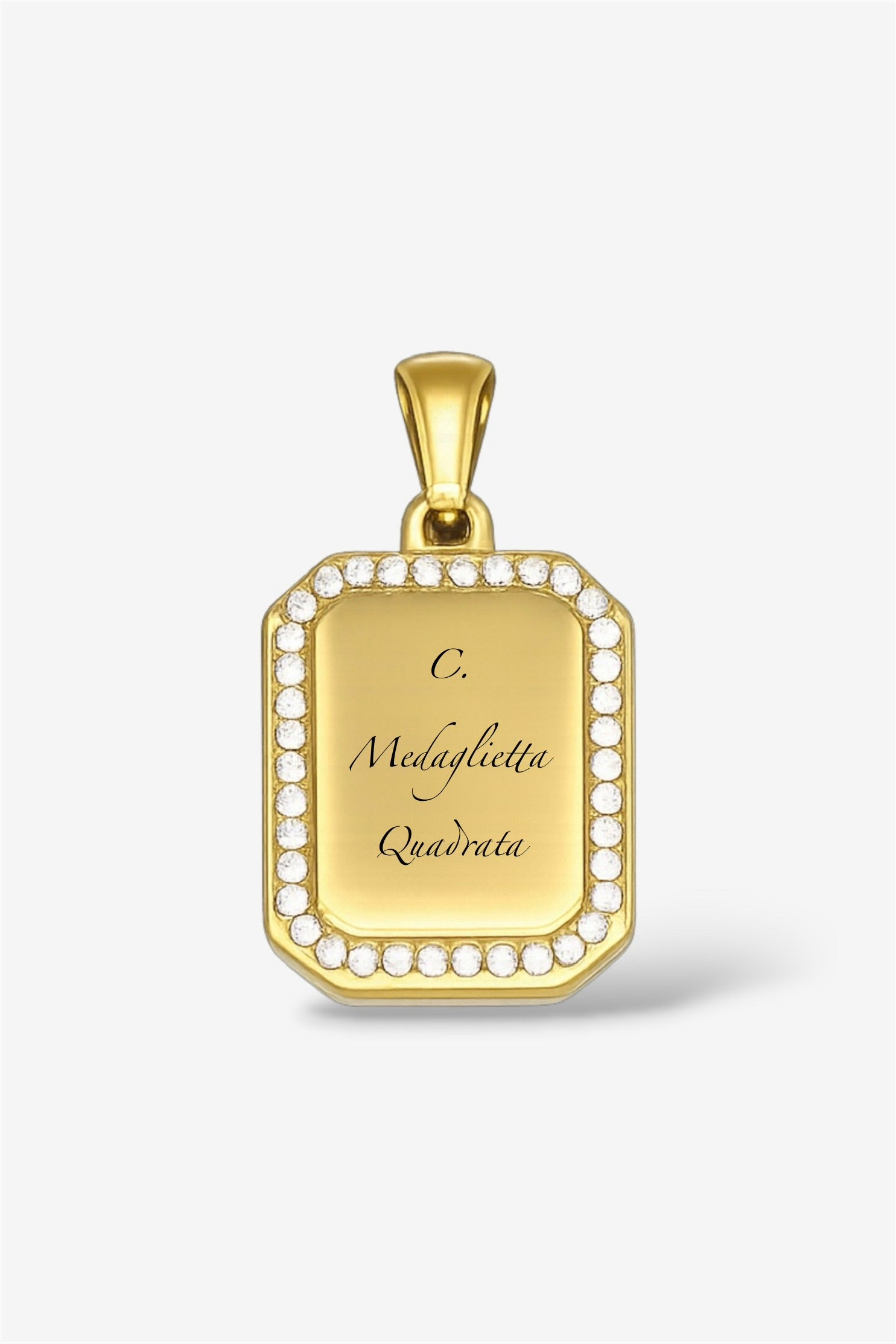 Collana con incisione gold
