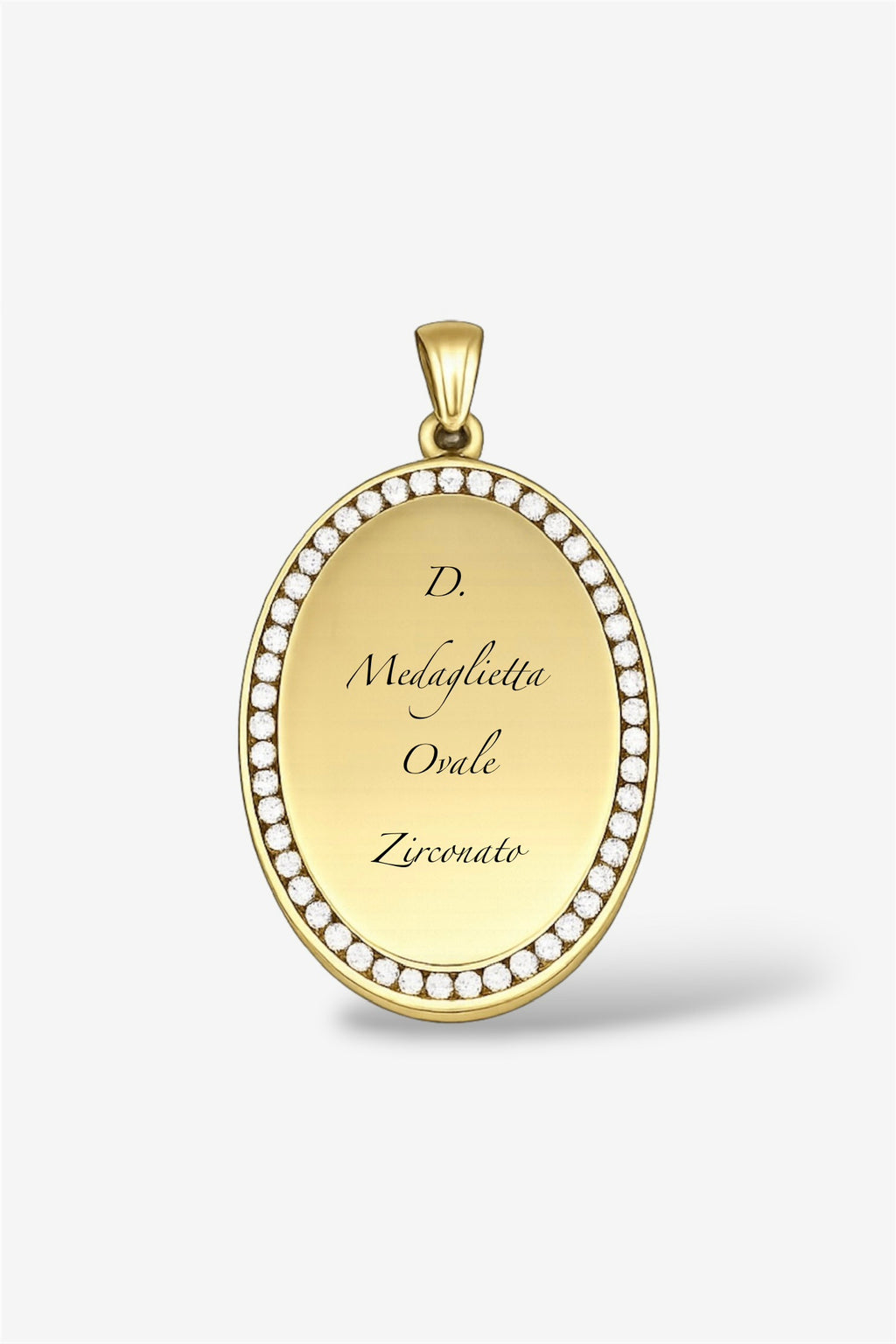 Collana con incisione gold