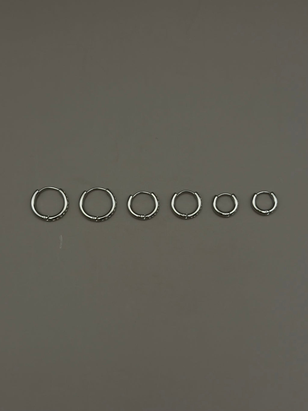 SET 6 Orecchini LUX FINE silver