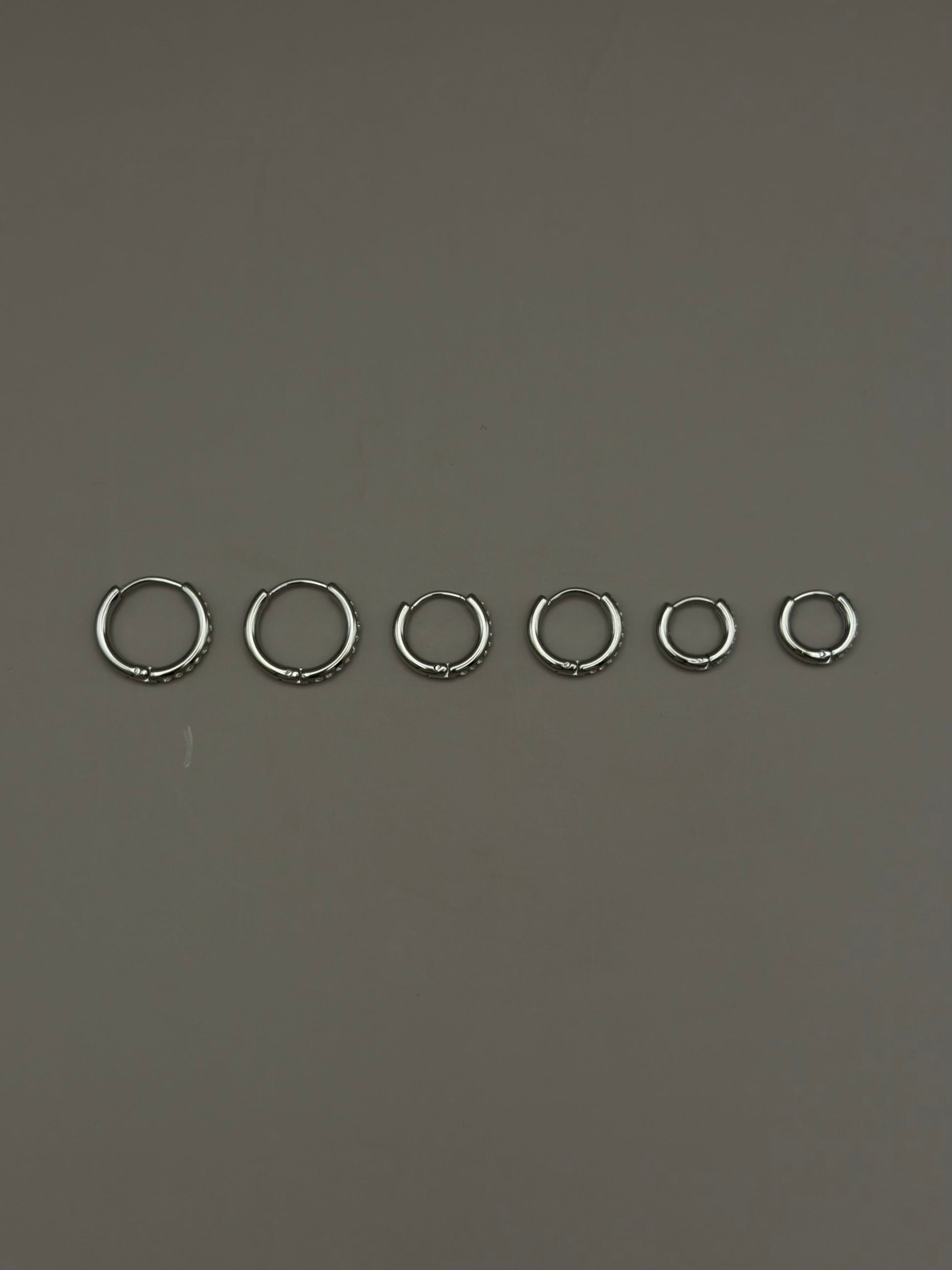 SET 6 Orecchini LUX FINE silver