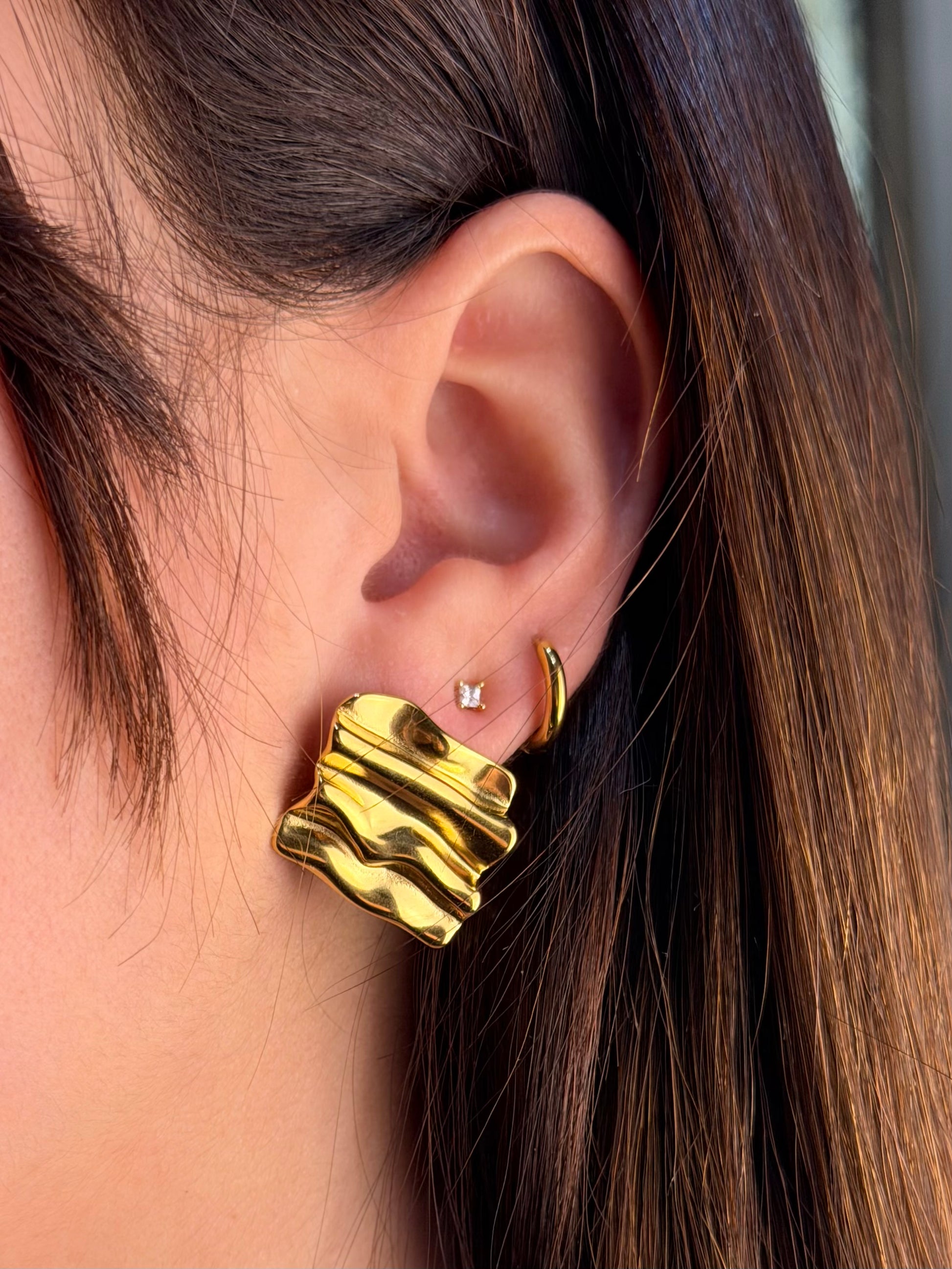 Orecchini Ripped gold