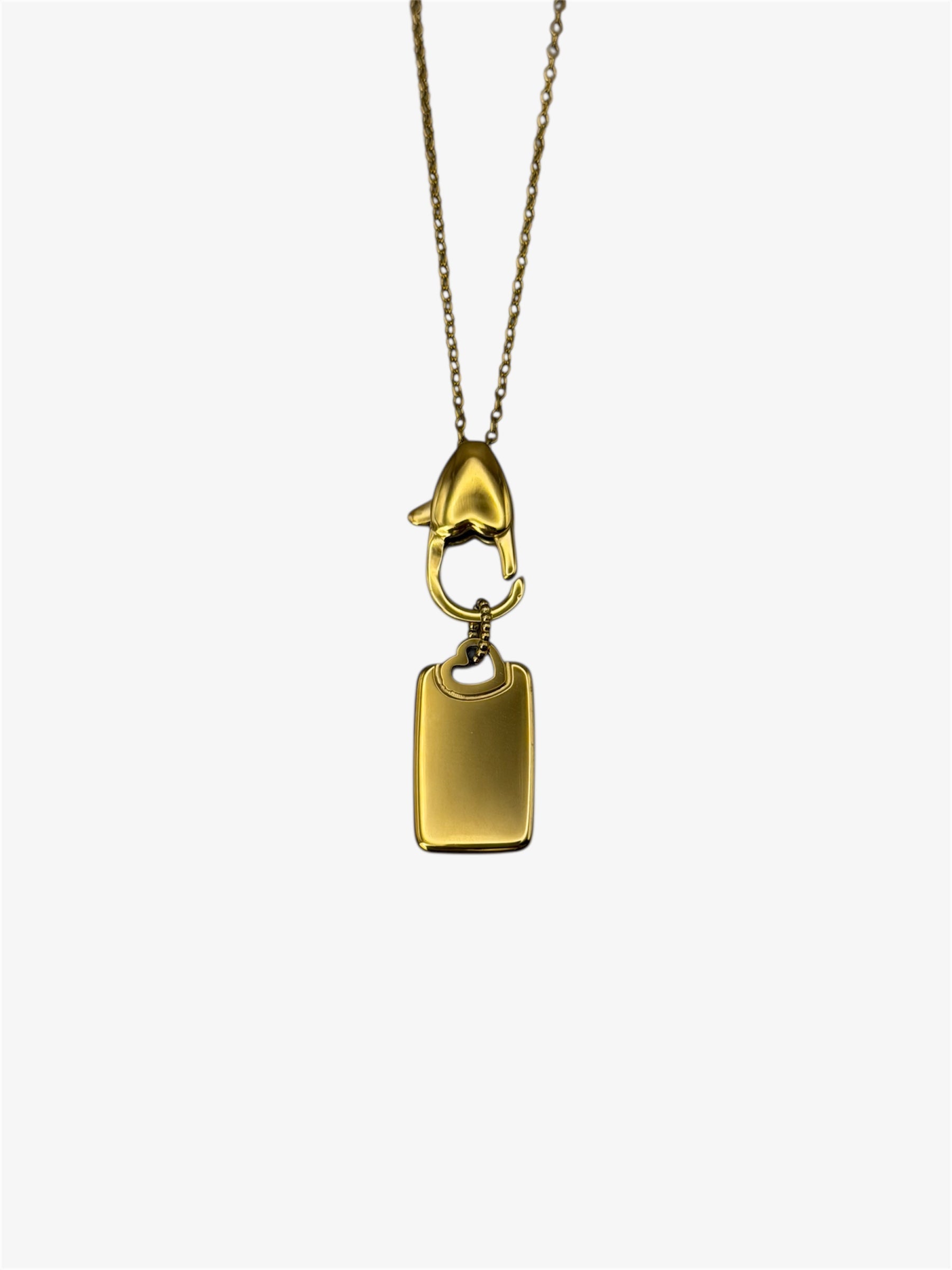 Maglia Catenella + Medaglietta Cuore Traforato gold