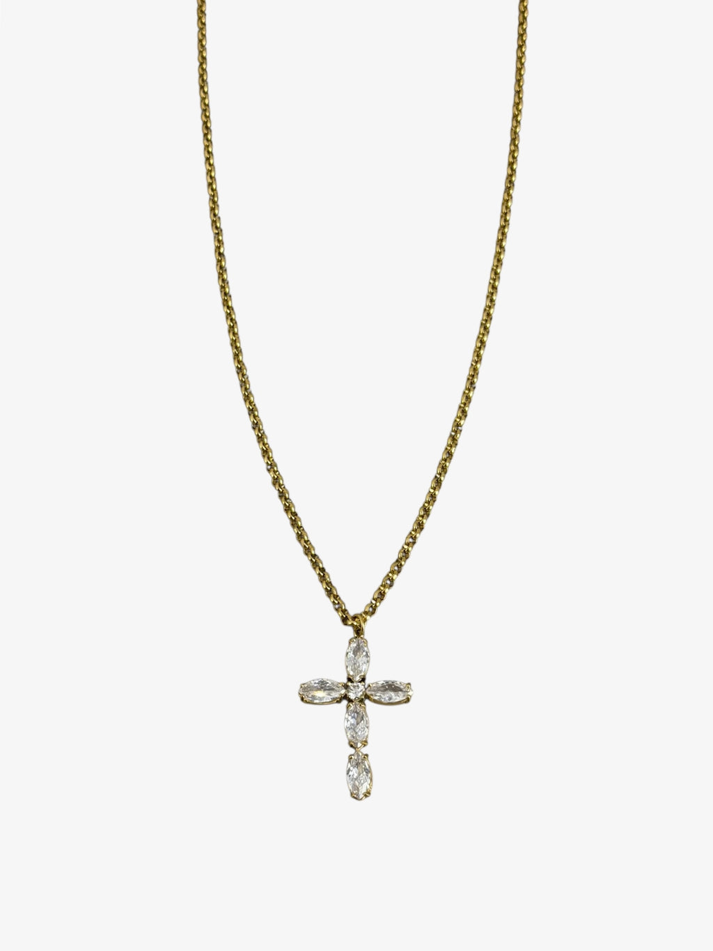 Collana CRYSTALS CROSS gold
