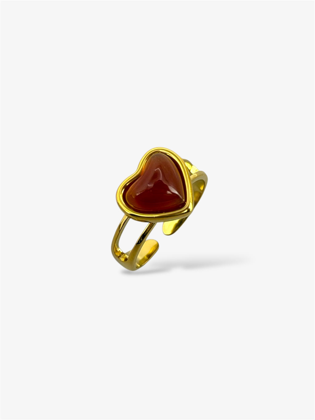 Anello Cuore Carnelian